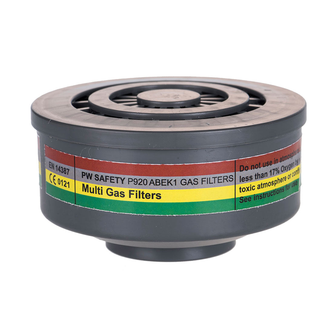 Portwest P920 ABEK1 Gas Filter Special Thread Connection 1#colour_grey