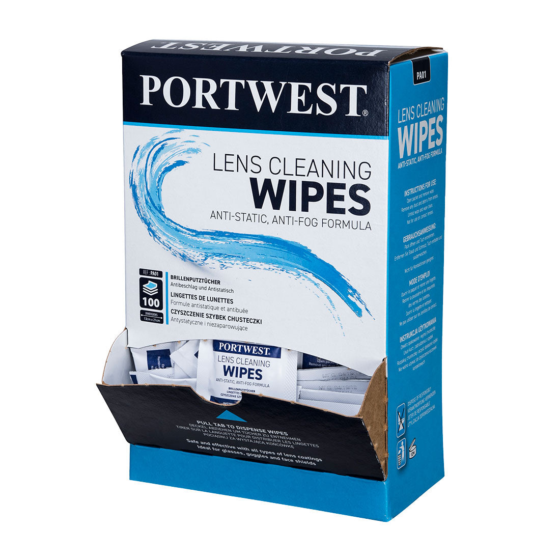 Portwest PA01 Lens Cleaning Wipes 1#colour_white
