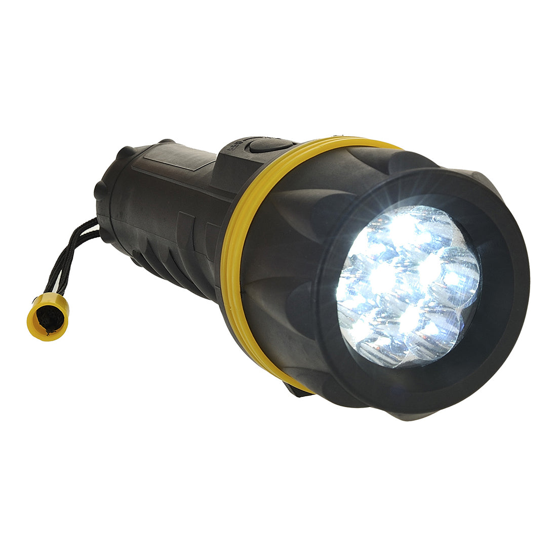 Portwest PA60 7 LED Rubber Torch 1#colour_yellow-black