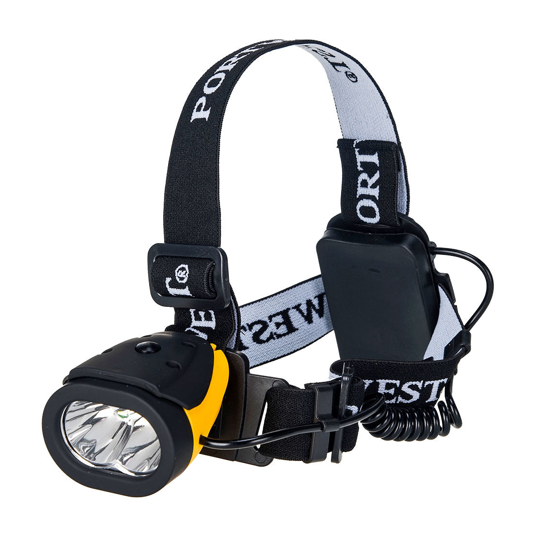 Portwest PA63 Dual Power Head Light 1#colour_yellow-black