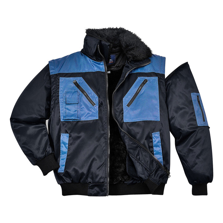 Portwest PJ20 Two Tone Pilot Jacket 1#colour_navy 2#colour_navy