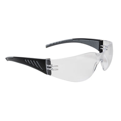 Portwest PR32 Wrap Around Pro Safety Glasses 1#colour_clear 2#colour_clear