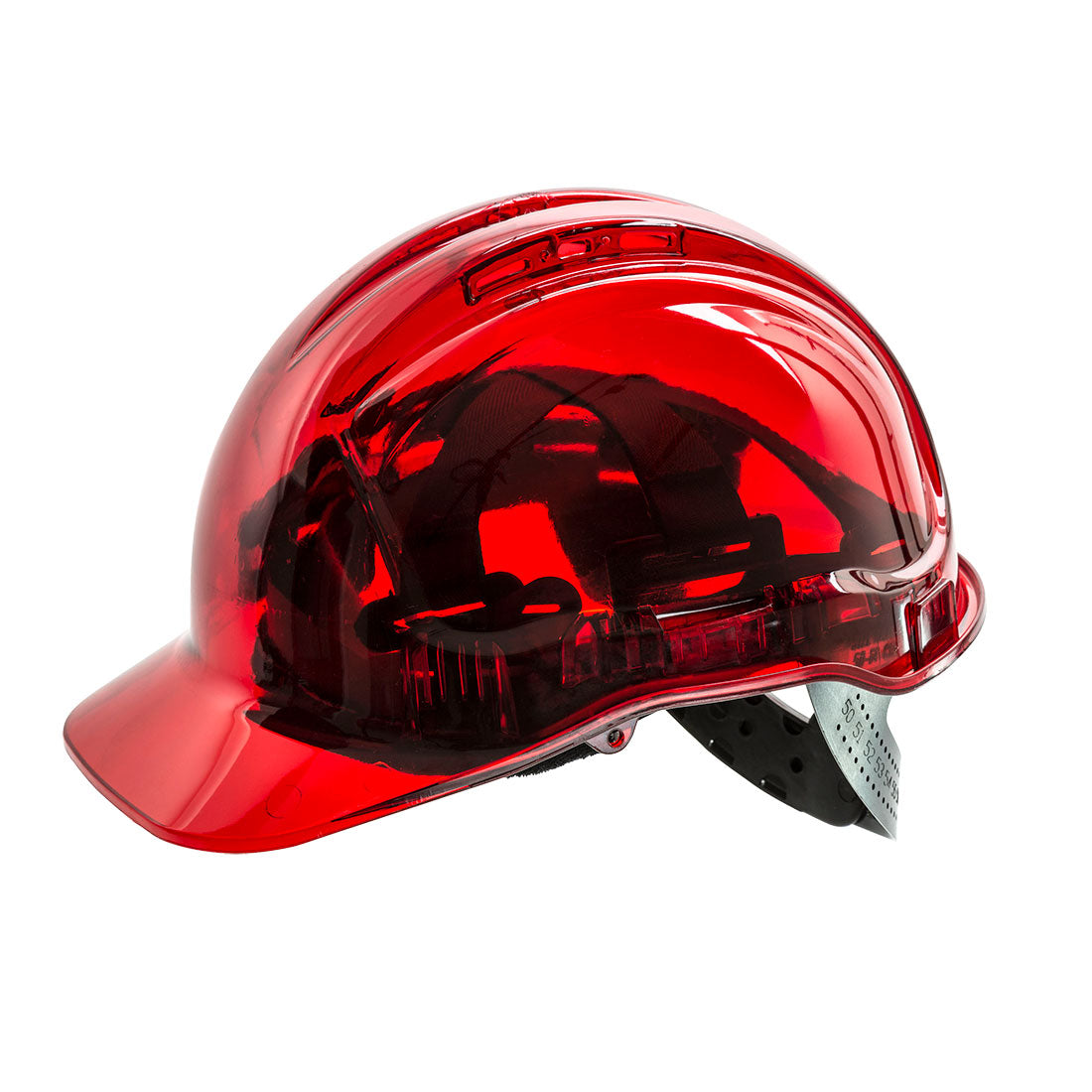 Portwest PV50 Peak View Hard Hat Vented 1#colour_red