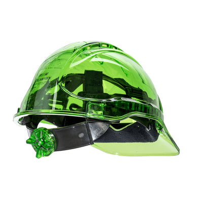 Portwest PV60 Peak View Ratchet Hard Hat Vented 1#colour_green