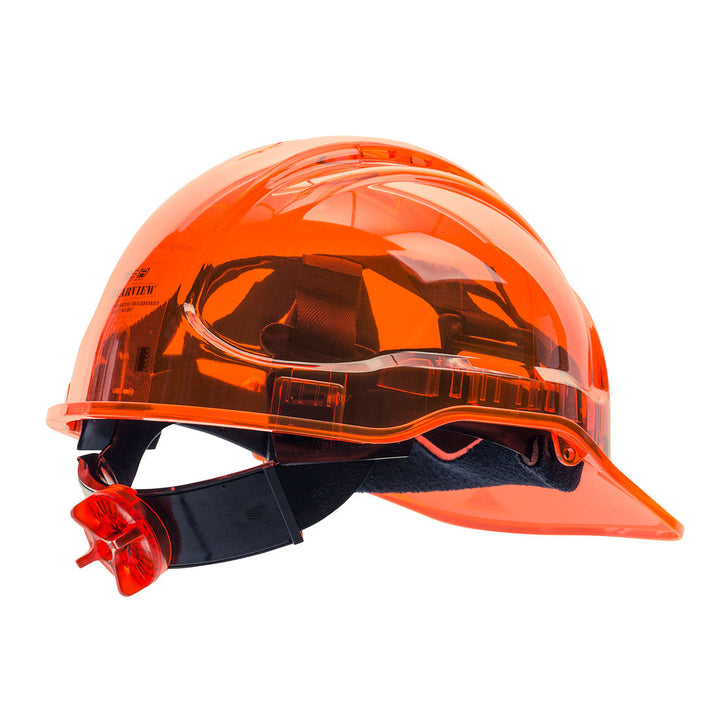 Portwest PV60 Peak View Ratchet Hard Hat Vented 1#colour_orange