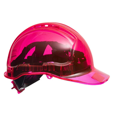 Portwest PV60 Peak View Ratchet Hard Hat Vented 1#colour_pink 2#colour_pink