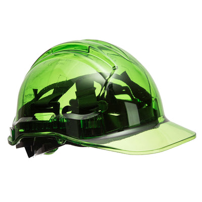 Portwest PV64 Peak View Plus Ratchet Hard Hat 1#colour_green