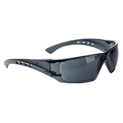 Portwest PW13 Clear View Safety Glasses 1#colour_smoke