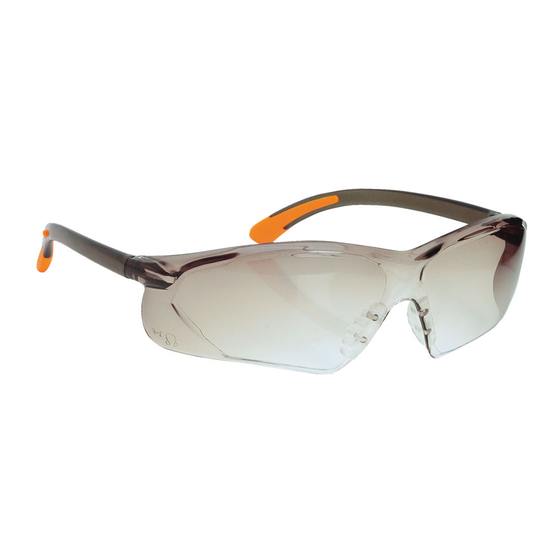 Portwest PW15 Fossa Safety Glasses 1#colour_smoke
