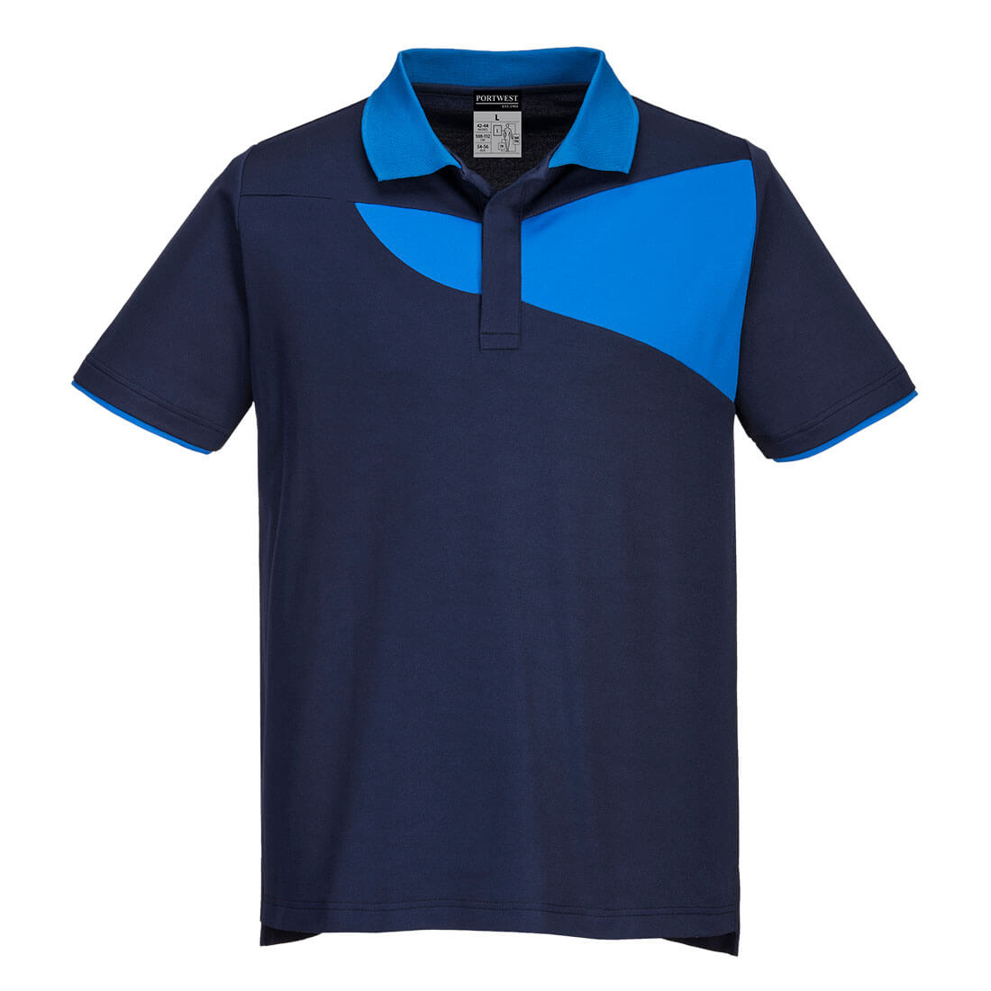 Portwest PW210 PW2 Polo Shirt Short Sleeve 1#colour_navy-royal