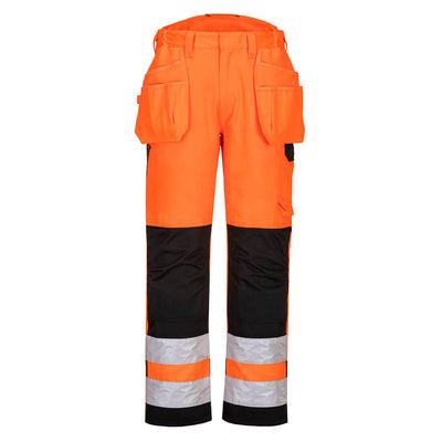 Portwest PW242 PW2 Hi Vis Holster Trousers 1#colour_orange-black