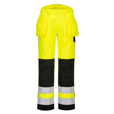 Portwest PW242 PW2 Hi Vis Holster Trousers 1#colour_yellow-black