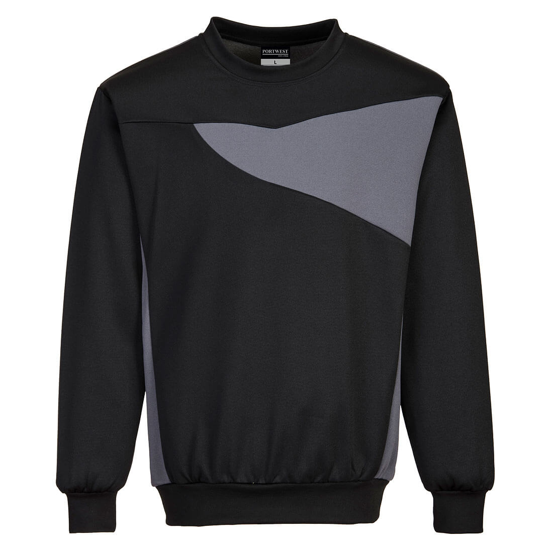 Portwest PW273 PW2 Sweatshirt 1#colour_black-zoom-grey