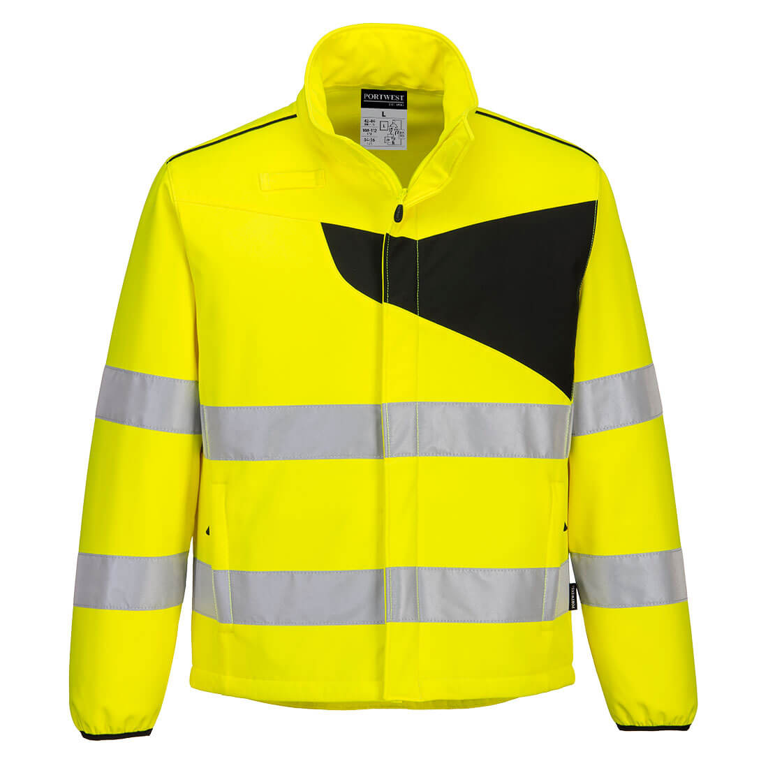 Portwest PW275 PW2 Hi-Vis Softshell Jacket 1#colour_yellow-black