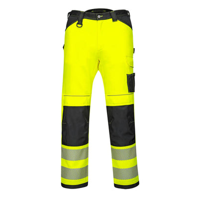 Portwest PW303 PW3 Hi Vis Lightweight Stretch Trousers 1#colour_yellow-black