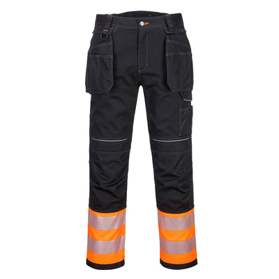 Portwest PW307 PW3 Hi Vis Class 1 Holster Trousers 1#colour_orange-black