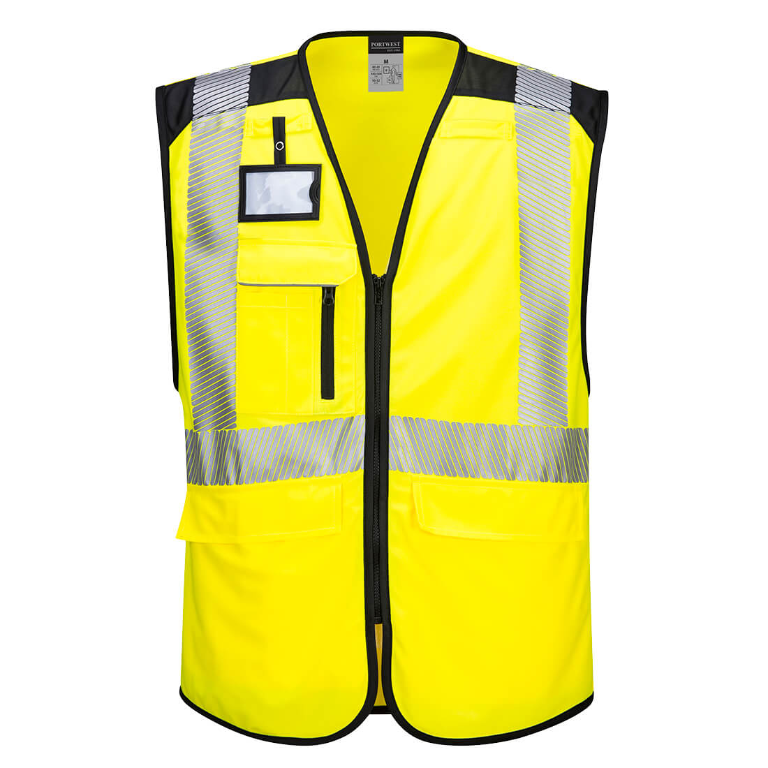 Portwest PW309 PW3 Hi Vis Executive Vest 1#colour_yellow-black