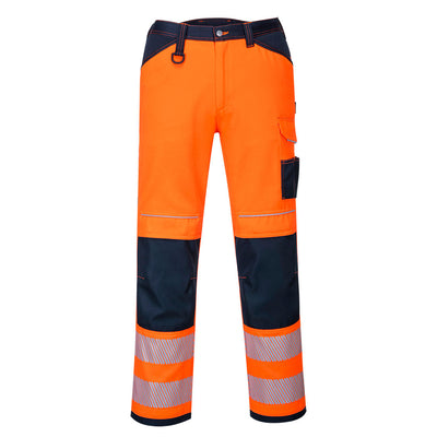 Portwest PW340 PW3 Hi Vis Work Trousers 1#colour_orange-navy