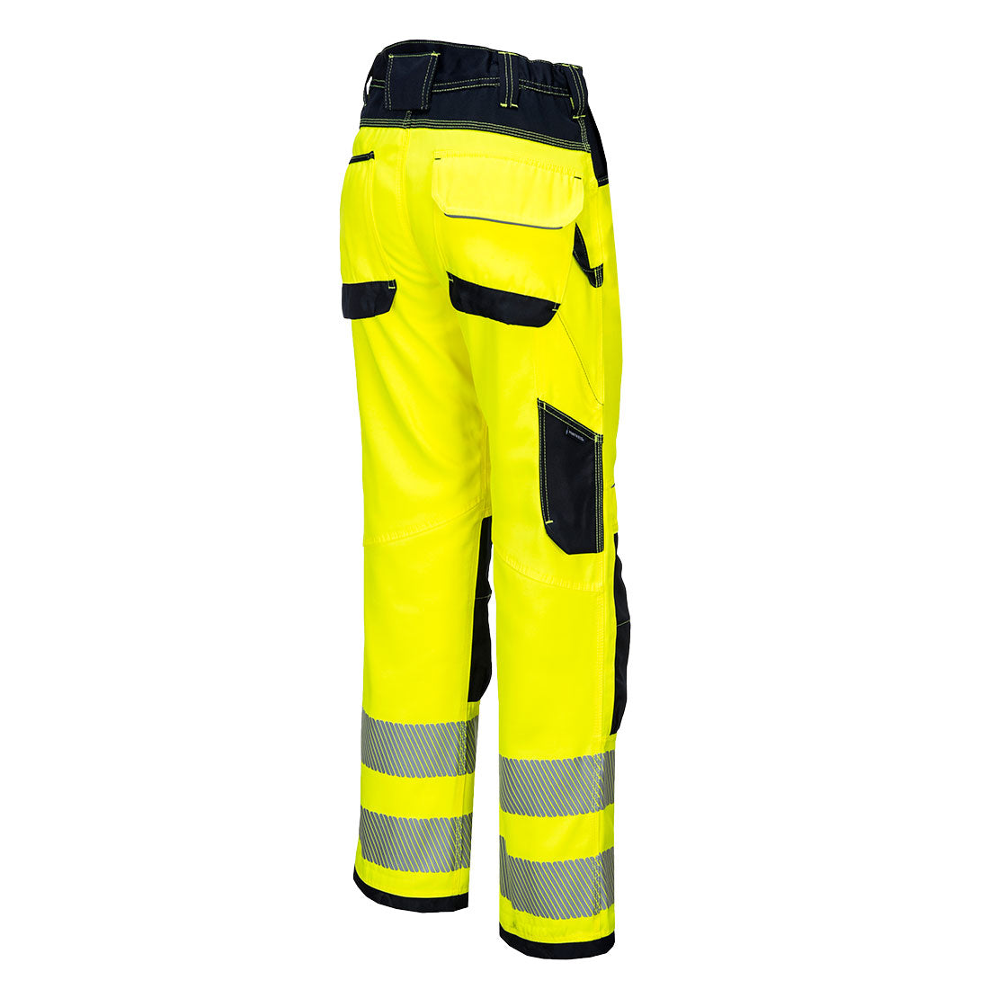 Portwest PW340 PW3 Hi Vis Work Trousers 1#colour_yellow-black 2#colour_yellow-black 3#colour_yellow-black