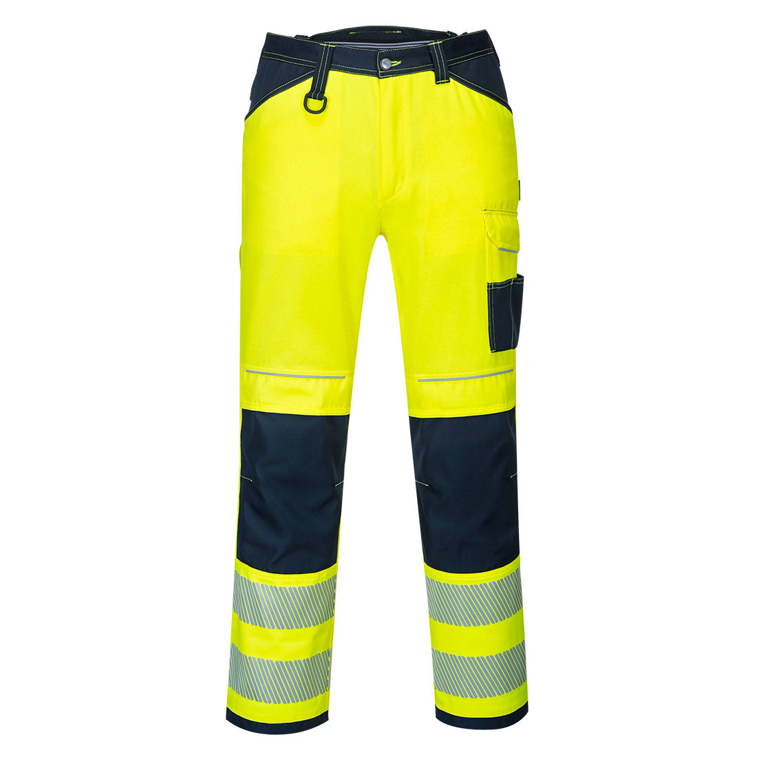 Portwest PW340 PW3 Hi Vis Work Trousers 1#colour_yellow-navy