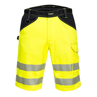 Portwest PW348 PW3 Hi Vis Shorts 1#colour_yellow-black