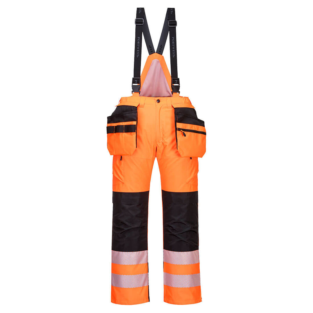 Portwest PW351 PW3 Hi Vis Winter Trousers 1#colour_orange-black