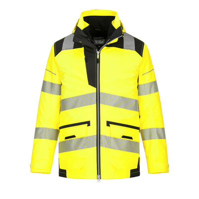 Portwest PW367 PW3 Hi Vis 5-in-1 Jacket 1#colour_yellow-black
