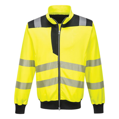 Portwest PW370 PW3 Hi Vis Sweatshirt 1#colour_yellow-black