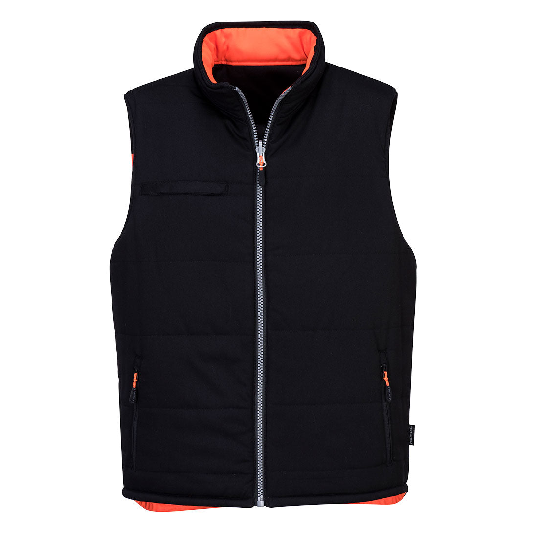 Portwest PW374 PW3 Hi Vis Reversible Bodywarmer 1#colour_orange-black 2#colour_orange-black