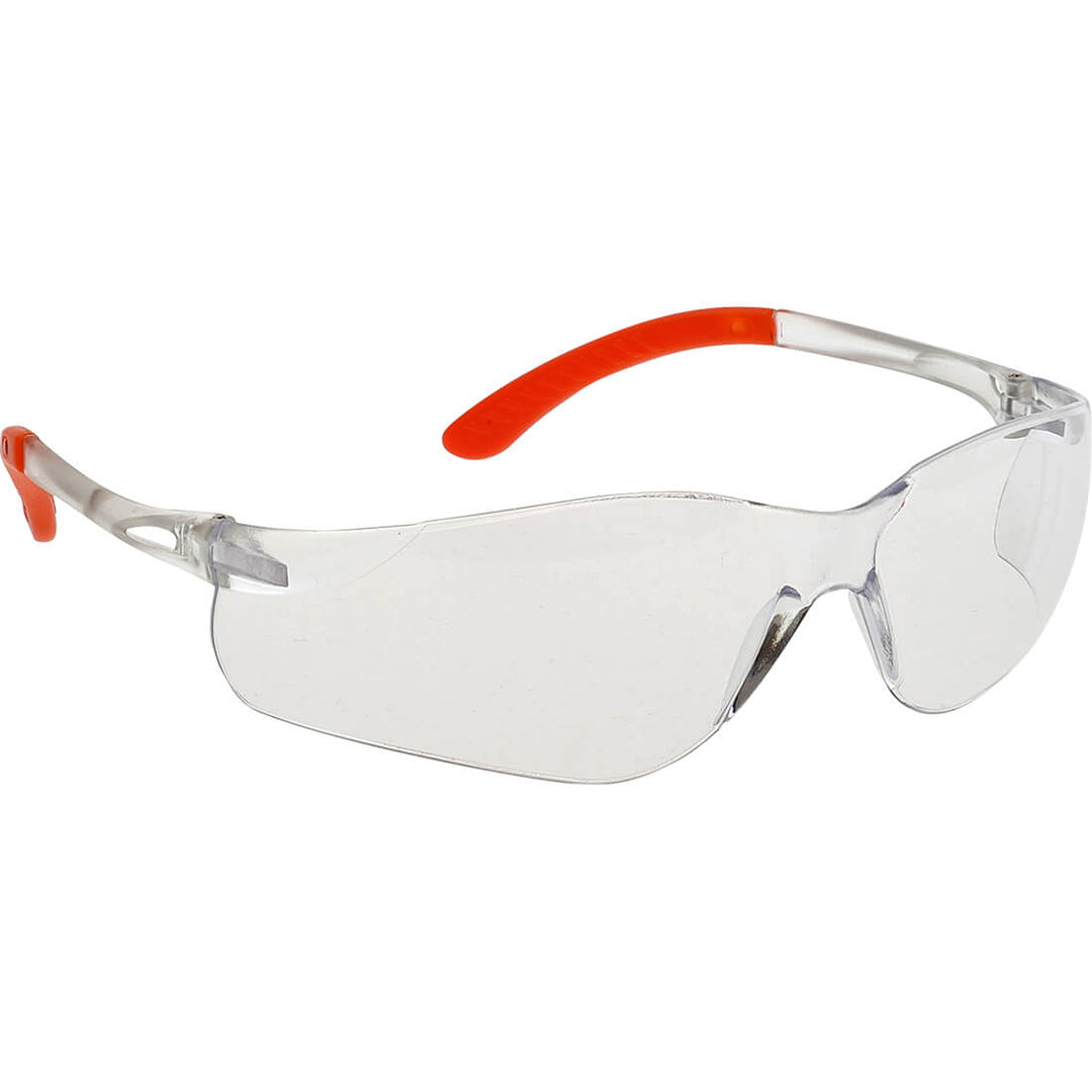 Portwest PW38 Pan View Safety Glasses 1#colour_clear-orange