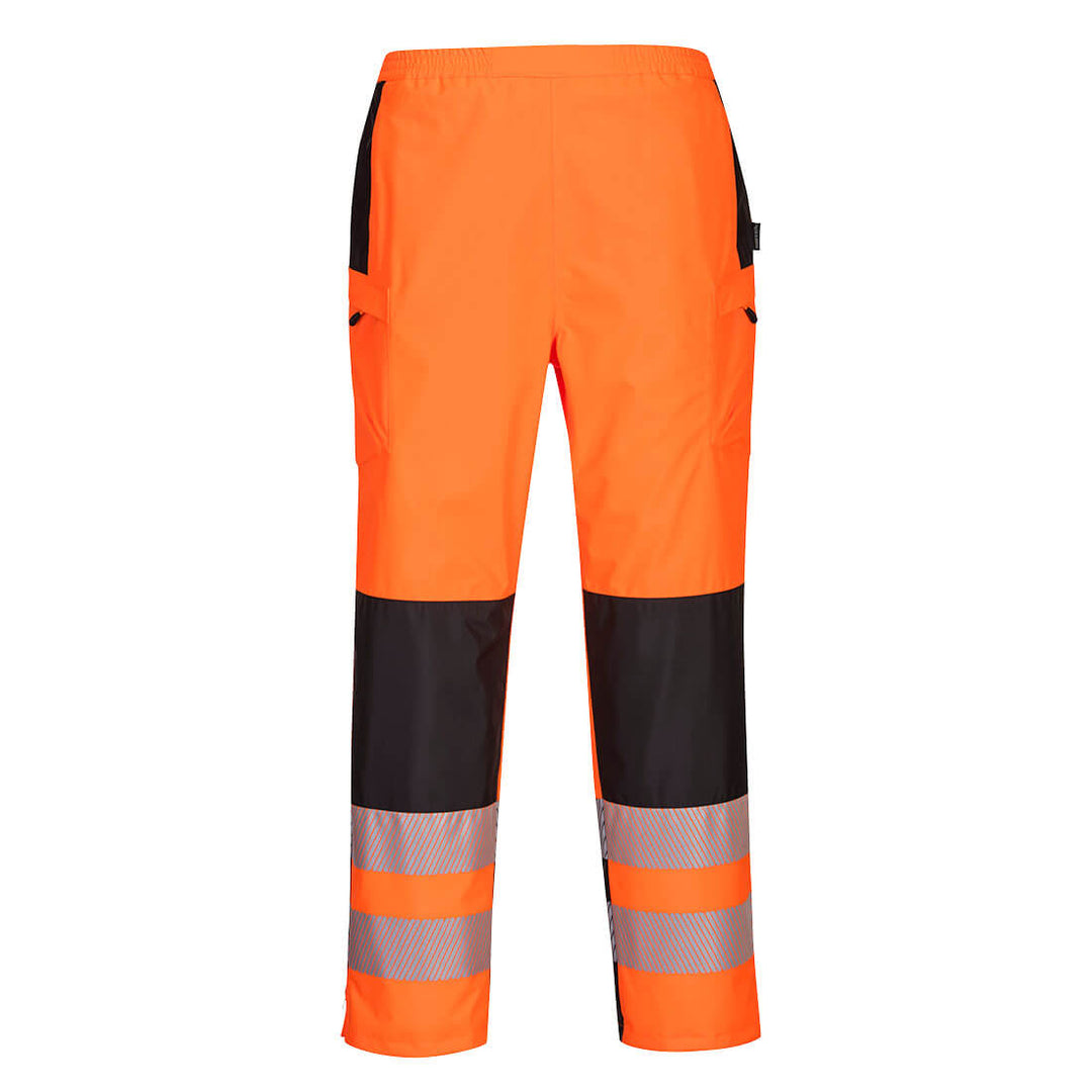 Portwest PW386 PW3 Hi Vis Ladies Rain Trousers 1#colour_orange-black