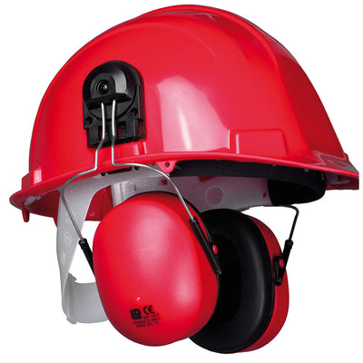 Portwest PW42 Clip-On Ear Protector 1#colour_red 2#colour_red 3#colour_red