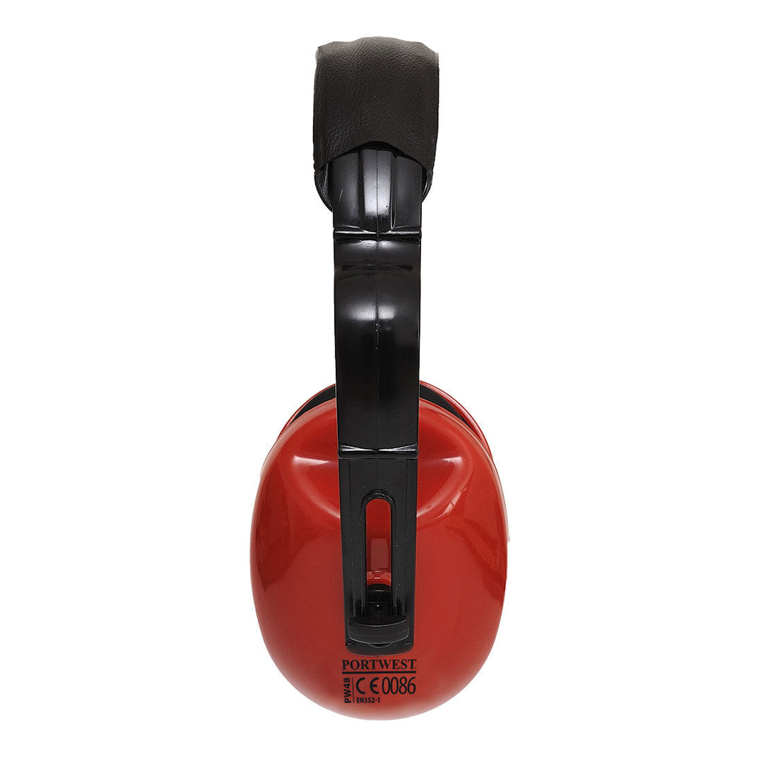 Portwest PW48 PW Classic Plus Ear Muff 1#colour_red 2#colour_red 3#colour_red