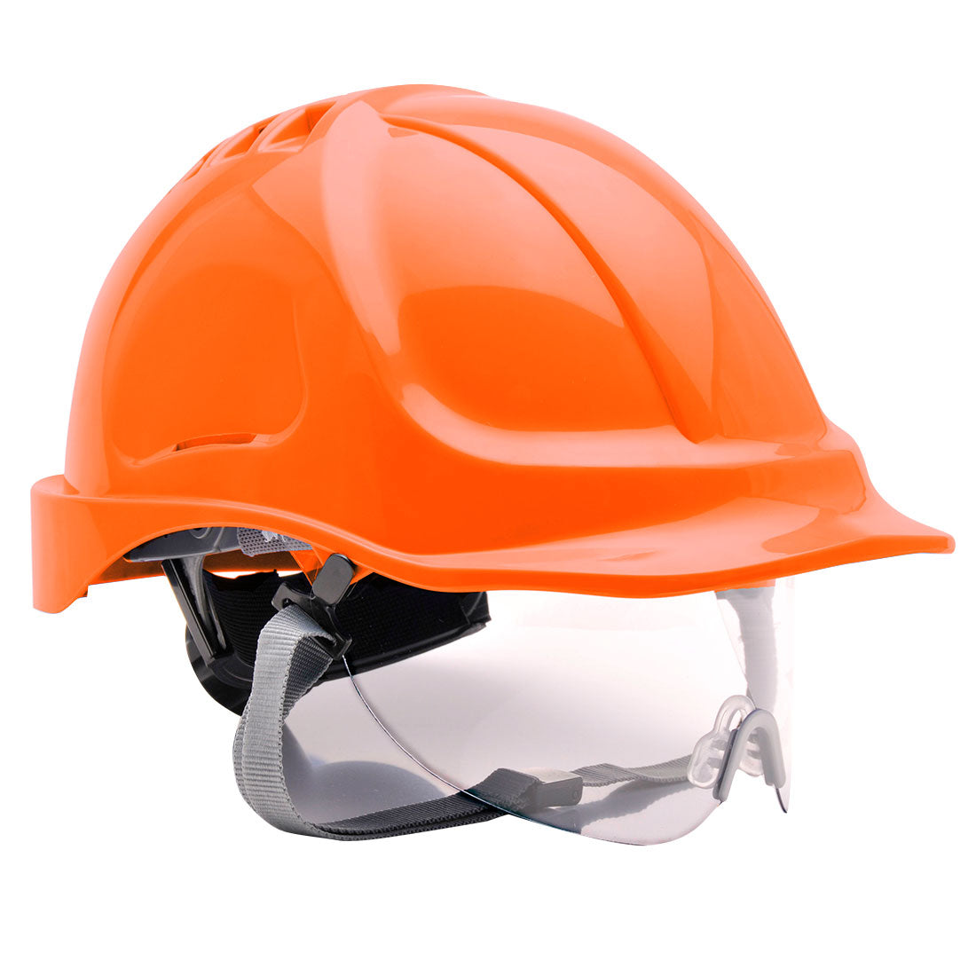 Portwest PW55 Endurance Visor Helmet 1#colour_orange 2#colour_orange 3#colour_orange