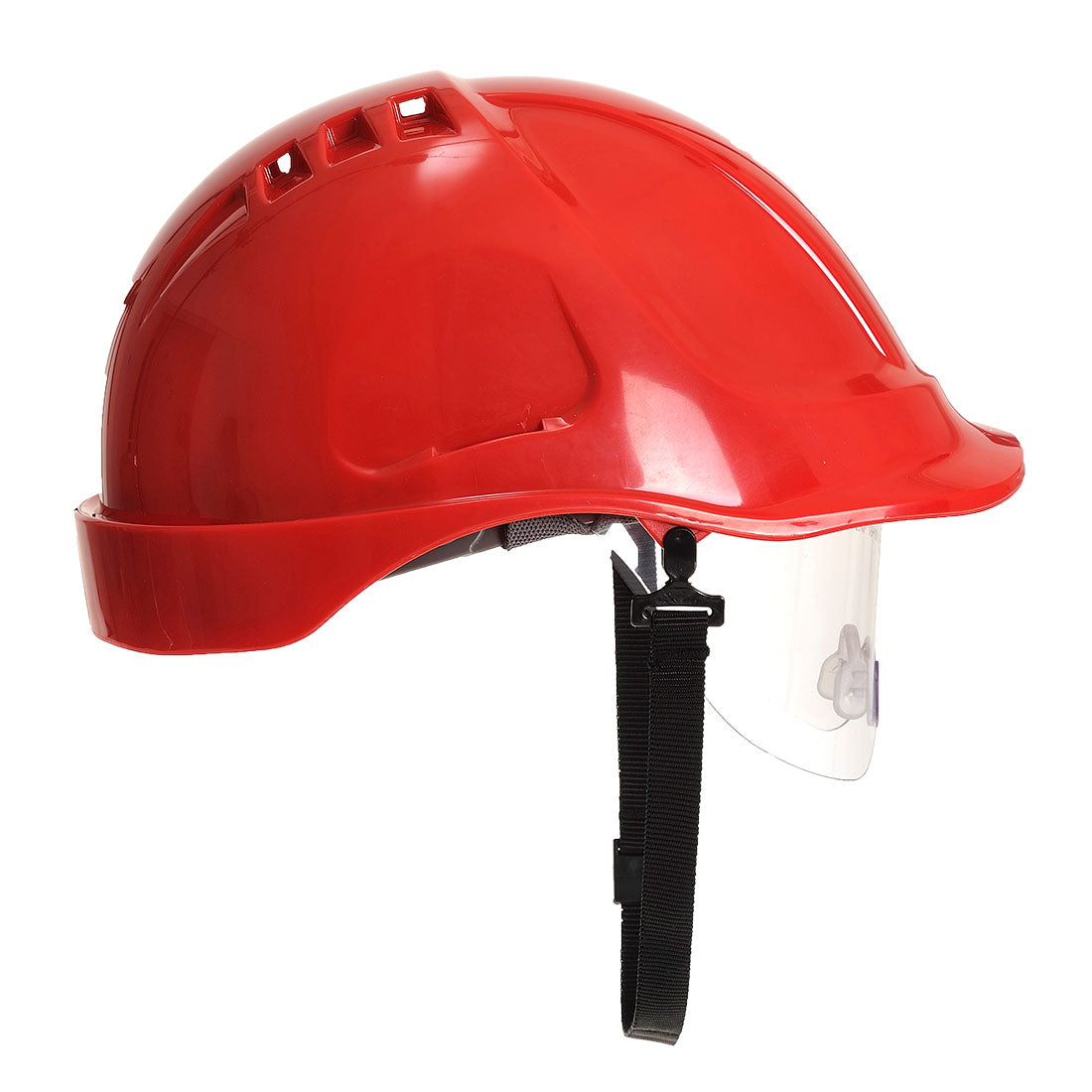 Portwest PW55 Endurance Visor Helmet 1#colour_red 2#colour_red