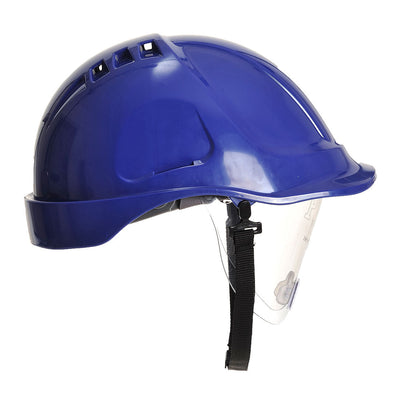 Portwest PW55 Endurance Visor Helmet 1#colour_royal-blue 2#colour_royal-blue