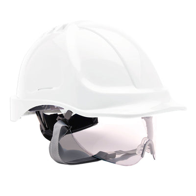 Portwest PW55 Endurance Visor Helmet 1#colour_white 2#colour_white 3#colour_white