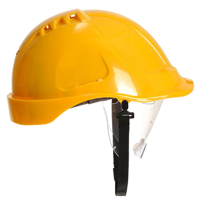 Portwest PW55 Endurance Visor Helmet 1#colour_yellow 2#colour_yellow