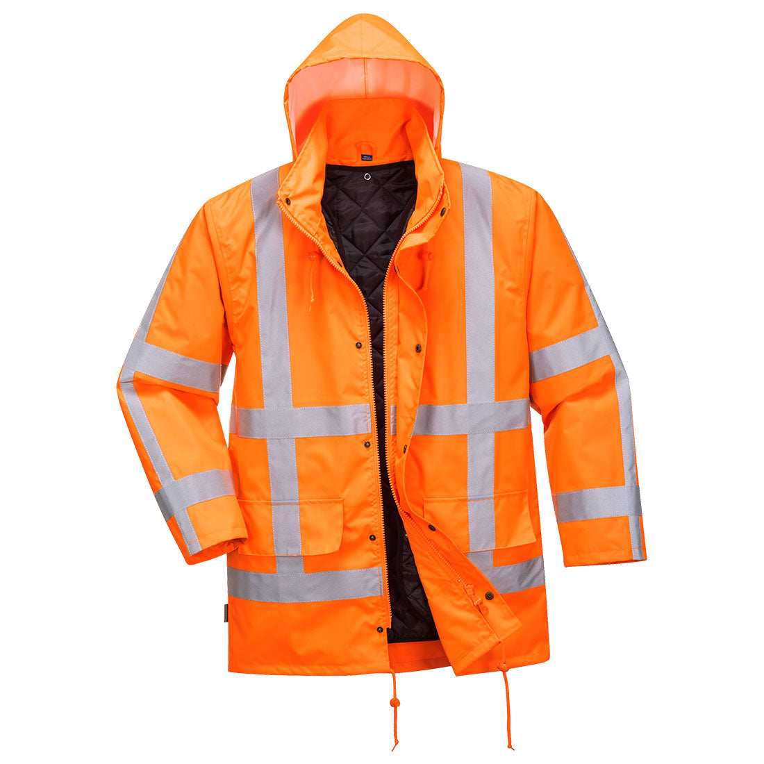 Portwest R460 RWS Hi Vis Traffic Jacket 1#colour_orange 2#colour_orange