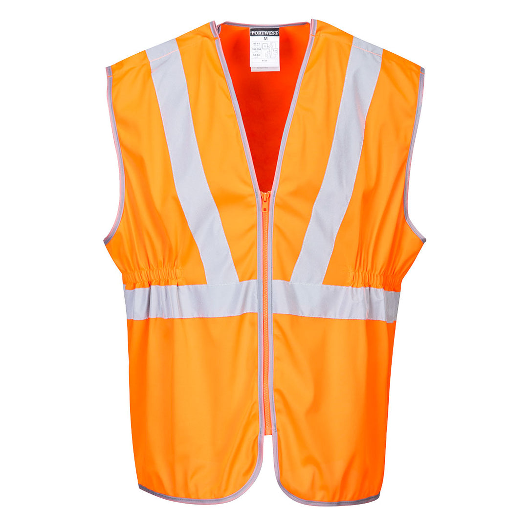 Portwest RT20 Hi Vis Long Vest RIS 1#colour_orange