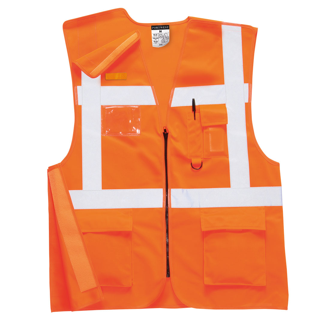 Portwest RT26 Executive Hi Vis Rail Vest RIS 1#colour_orange
