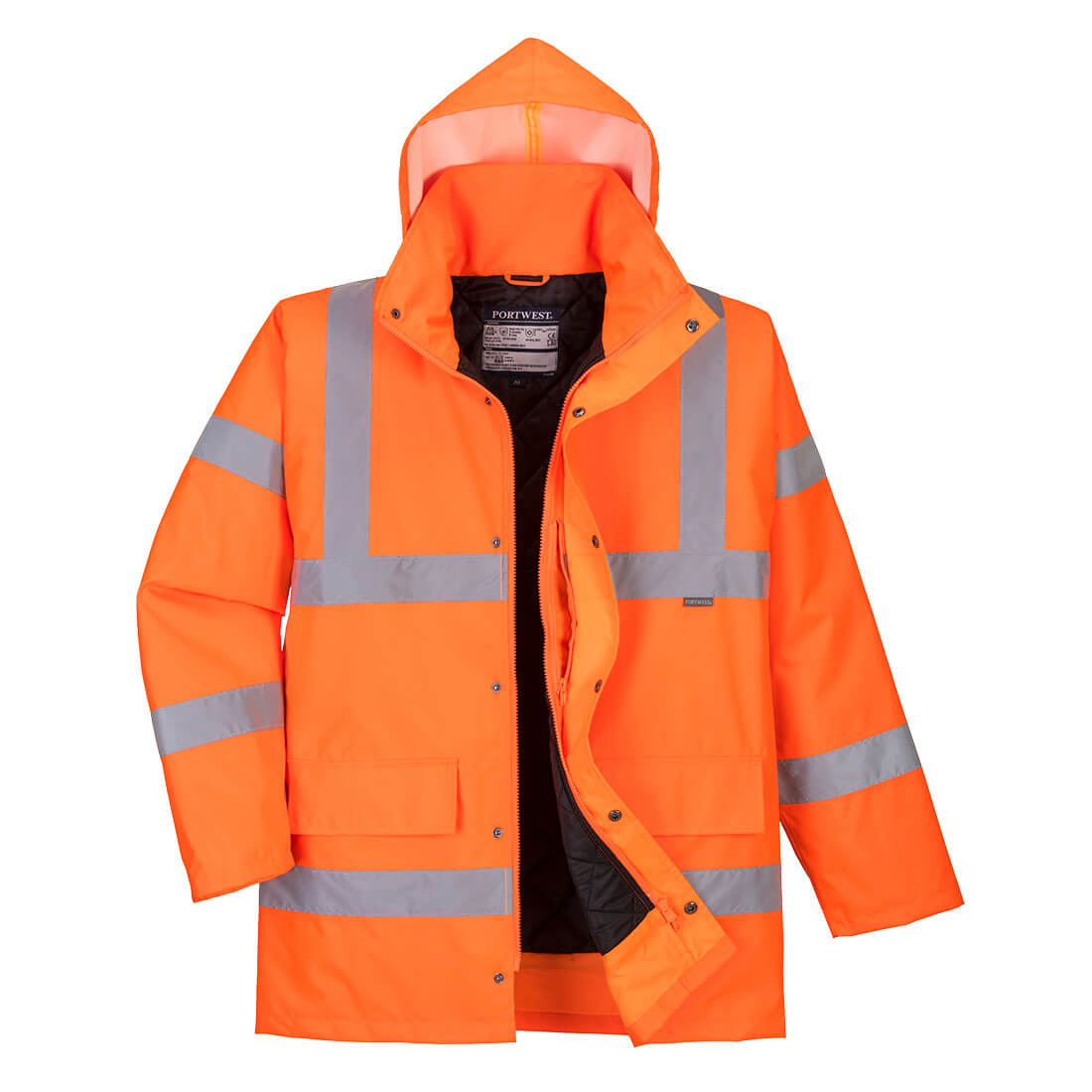 Portwest RT30 Hi Vis Traffic Jacket 1#colour_orange