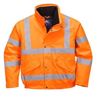 Portwest RT32 Hi Vis Bomber Jacket RIS 1#colour_orange 2#colour_orange