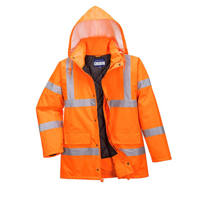 Portwest RT34 Hi Vis Breathable Jacket RIS 1#colour_orange 2#colour_orange