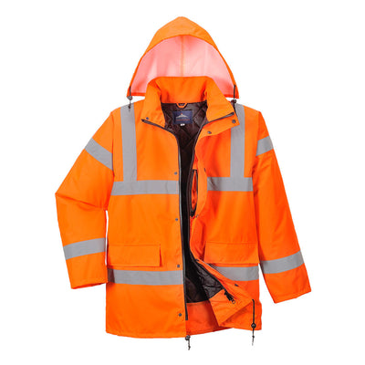Portwest RT34 Hi Vis Breathable Jacket RIS 1#colour_orange 2#colour_orange 3#colour_orange