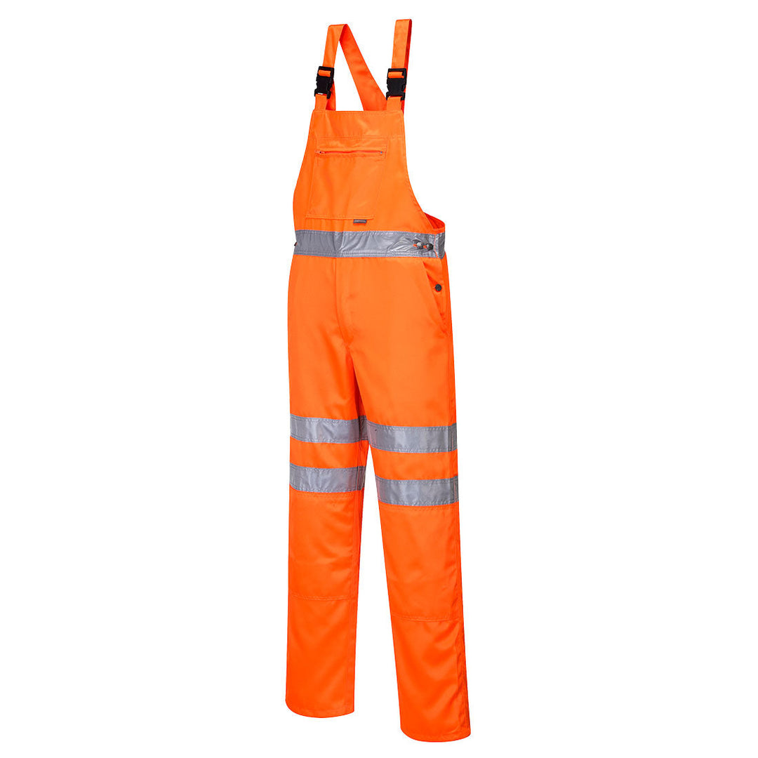 Portwest RT43 Hi Vis Bib & Brace RIS 1#colour_orange 2#colour_orange