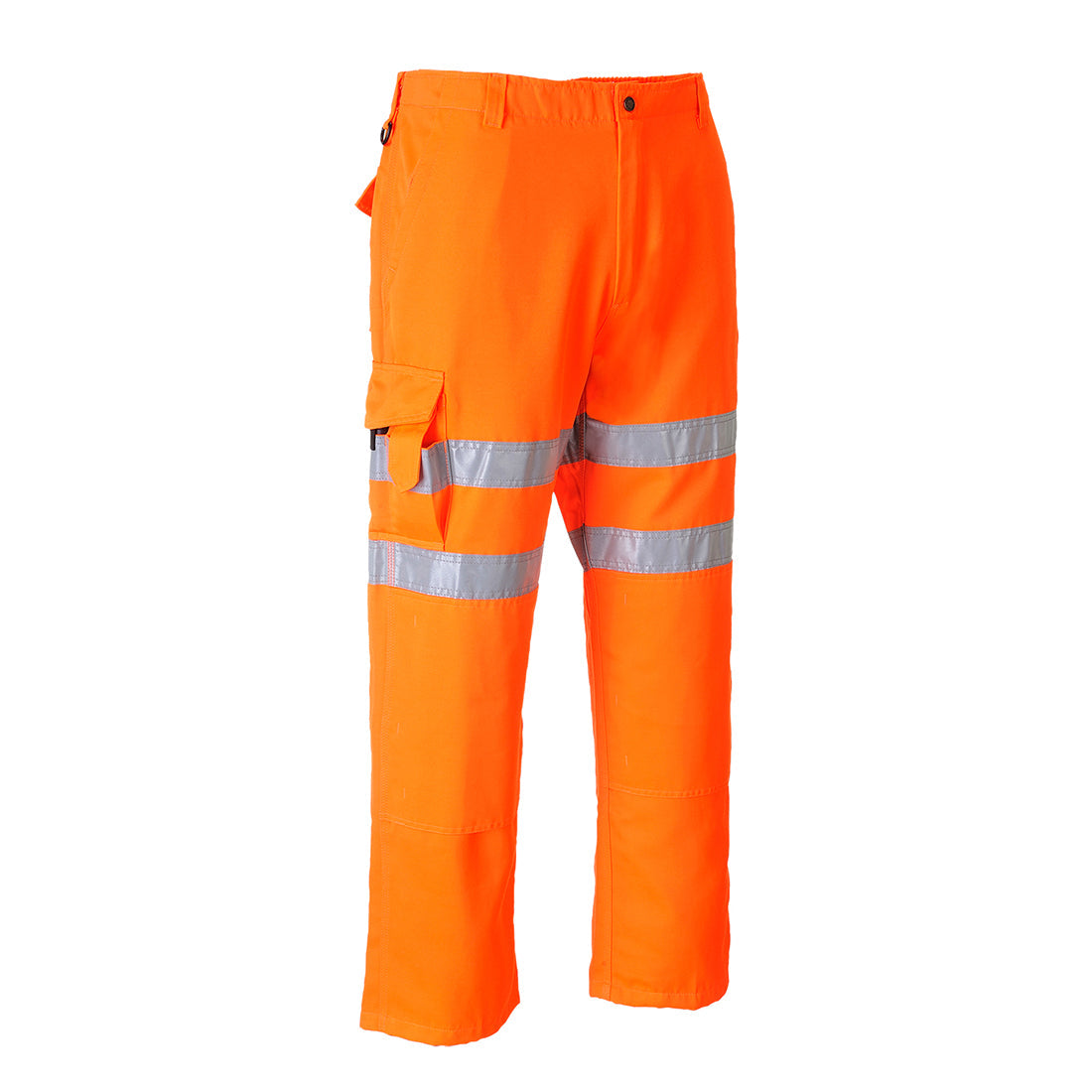 Portwest RT46 Rail Hi Vis Combat Trousers 1#colour_orange 2#colour_orange