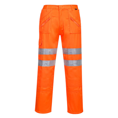 Portwest RT47 Rail Action Hi Vis Trousers 1#colour_orange