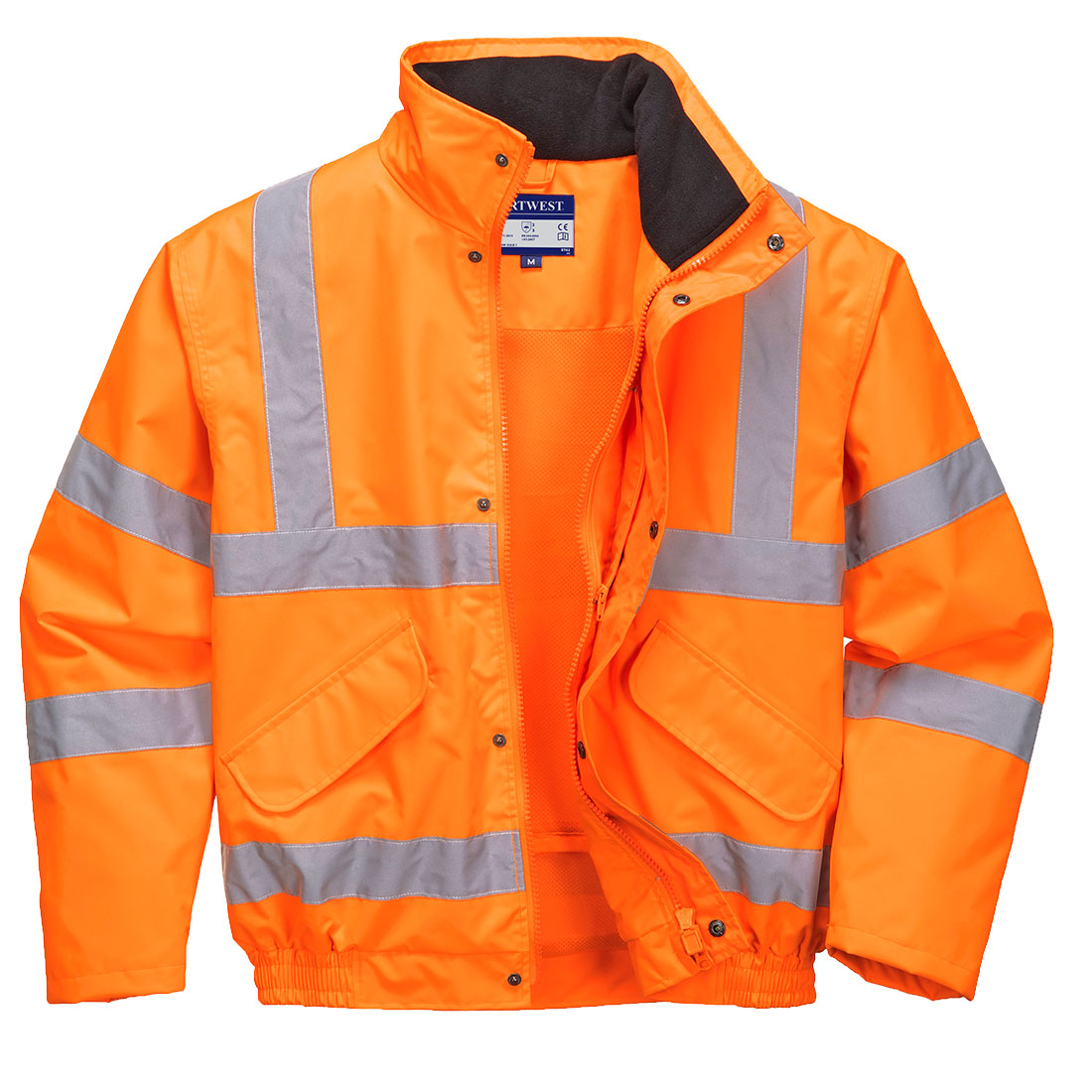 Portwest RT62 Hi Vis Breathable Mesh Lined Jacket 1#colour_orange