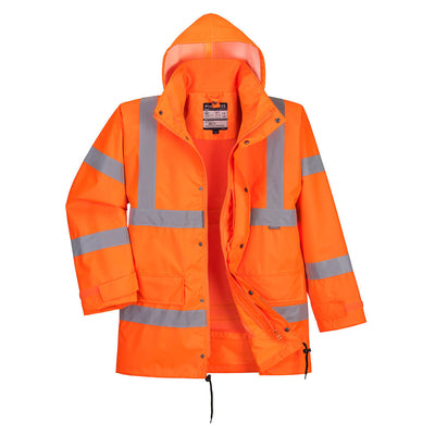 Portwest RT63 Hi Vis Breathable Traffic Jacket (Interactive) 1#colour_orange